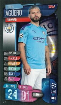 2019-20 Topps Match Attax UEFA Champions League UK - XL Limited Edition #XL7 Sergio Agüero Front