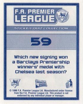 2005-06 Merlin FA Premier League Sticker Quiz Collection #59 Alexei Smertin Back