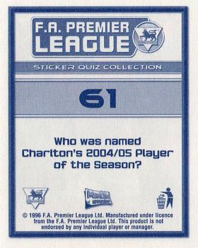 2005-06 Merlin FA Premier League Sticker Quiz Collection #61 Luke Young Back