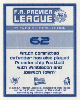 2005-06 Merlin FA Premier League Sticker Quiz Collection #62 Hermann Hreidarsson Back