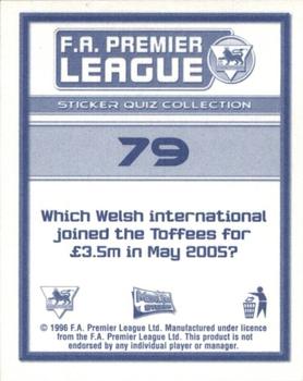 2005-06 Merlin FA Premier League Sticker Quiz Collection #79 Simon Davies Back