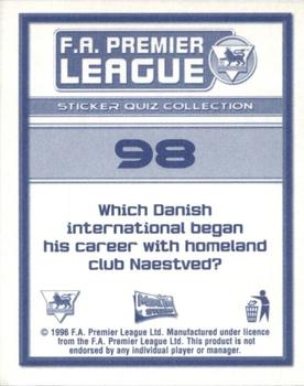 2005-06 Merlin FA Premier League Sticker Quiz Collection #98 Claus Jensen Back