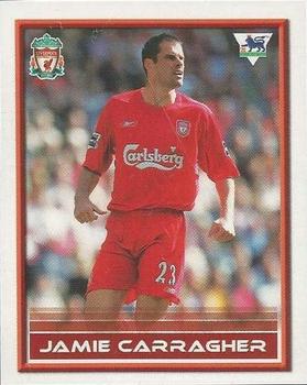 2005-06 Merlin FA Premier League Sticker Quiz Collection #101 Jamie Carragher Front