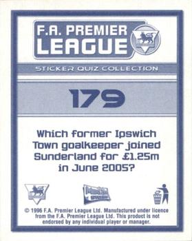 2005-06 Merlin FA Premier League Sticker Quiz Collection #179 Kelvin Davis Back
