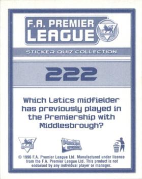 2005-06 Merlin FA Premier League Sticker Quiz Collection #222 Graham Kavanagh Back