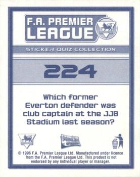2005-06 Merlin FA Premier League Sticker Quiz Collection #224 Matt Jackson Back