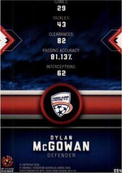 2016-17 Tap 'N' Play Football Australia #54 Dylan McGowan Back