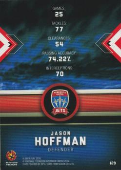 2016-17 Tap 'N' Play Football Australia #129 Jason Hoffman Back