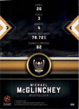 2016-17 Tap 'N' Play Football Australia #180 Michael McGlinchey Back