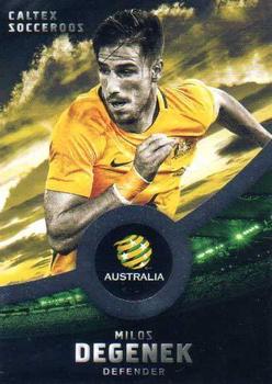 2016-17 Tap 'N' Play Football Australia - Silver Parallel #04 Milos Degenek Front