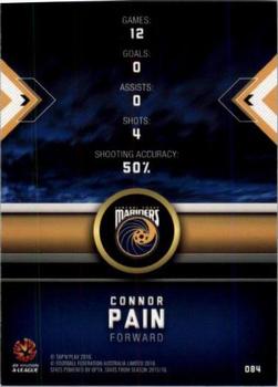 2016-17 Tap 'N' Play Football Australia - Silver Parallel #84 Connor Pain Back