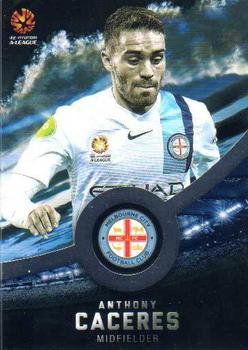 2016-17 Tap 'N' Play Football Australia - Silver Parallel #91 Anthony Caceres Front