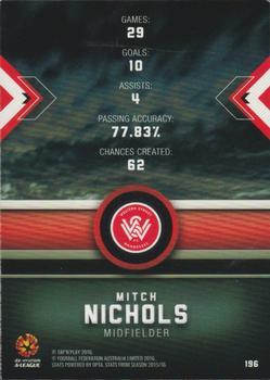 2016-17 Tap 'N' Play Football Australia - Silver Parallel #196 Mitch Nichols Back
