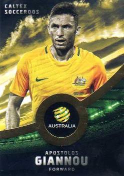 2016-17 Tap 'N' Play Football Australia - Gold Parallel #05 Apostolos Giannou Front