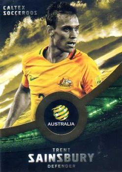 2016-17 Tap 'N' Play Football Australia - Gold Parallel #17 Trent Sainsbury Front