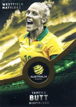 2016-17 Tap 'N' Play Football Australia - Gold Parallel #25 Tameka Butt Front