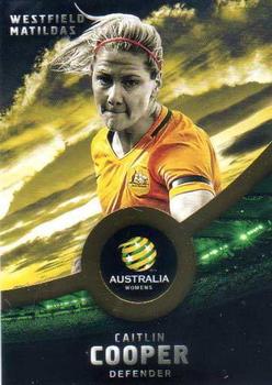 2016-17 Tap 'N' Play Football Australia - Gold Parallel #27 Caitlin Cooper Front