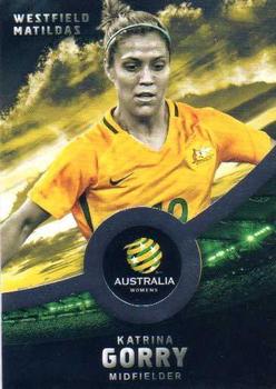 2016-17 Tap 'N' Play Football Australia - Gold Parallel #31 Katrina Gorry Front