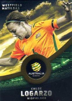 2016-17 Tap 'N' Play Football Australia - Gold Parallel #36 Chloe Logarzo Front
