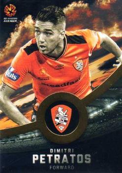 2016-17 Tap 'N' Play Football Australia - Gold Parallel #70 Dimi Petratos Front