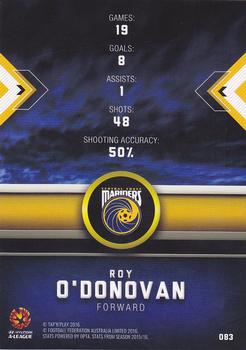 2016-17 Tap 'N' Play Football Australia - Gold Parallel #83 Roy O'Donovan Back
