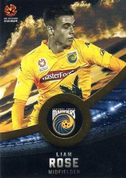 2016-17 Tap 'N' Play Football Australia - Gold Parallel #86 Liam Rose Front