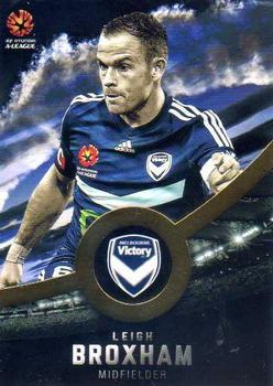 2016-17 Tap 'N' Play Football Australia - Gold Parallel #112 Leigh Broxham Front