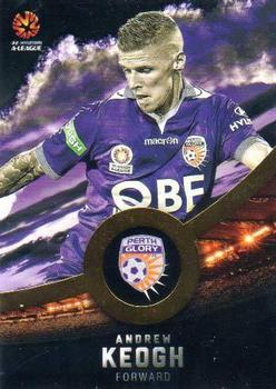 2016-17 Tap 'N' Play Football Australia - Gold Parallel #143 Andrew Keogh Front