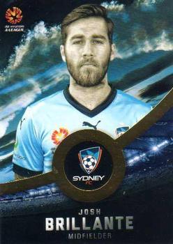 2016-17 Tap 'N' Play Football Australia - Gold Parallel #156 Josh Brillante Front