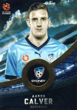 2016-17 Tap 'N' Play Football Australia - Gold Parallel #157 Aaron Calver Front