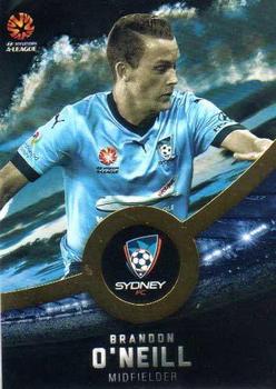 2016-17 Tap 'N' Play Football Australia - Gold Parallel #165 Brandon O'Neill Front