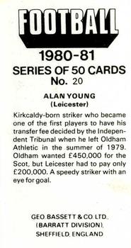 1980-81 Bassett & Co. Football #20. Alan Young Back