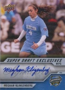 2011 Upper Deck MLS - WPS Super Draft Exclusives Signatures #WSD-MK Meghan Klingenberg Front