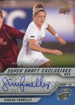 2011 Upper Deck MLS - WPS Super Draft Exclusives Signatures #WSD-SF Sinead Farrelly Front