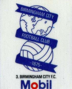1983 Mobil Football Club Badges #3. Birmingham City Badge Front