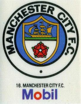 1983 Mobil Football Club Badges #16. Manchester City Badge Front