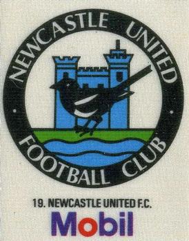 1983 Mobil Football Club Badges #19. Newcastle United Badge Front