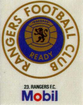 1983 Mobil Football Club Badges #23. Rangers Club Badge Front