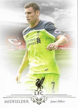 2016 Futera Unique Liverpool Premier #21 James Milner Front