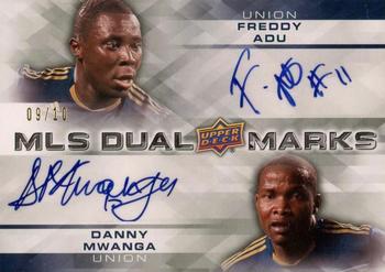 2012 Upper Deck MLS - MLS Marks Dual #MM2-AM Freddy Adu / Danny Mwanga Front