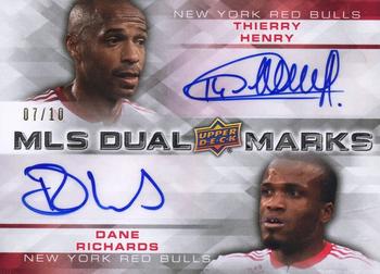 2012 Upper Deck MLS - MLS Marks Dual #MM2-HR Thierry Henry / Dane Richards Front