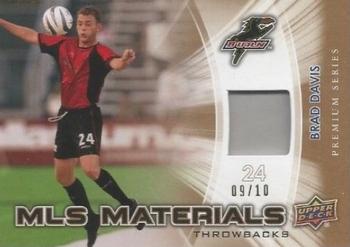 2012 Upper Deck MLS - MLS Materials Throwbacks Premium Series #TB-BD Brad Davis Front