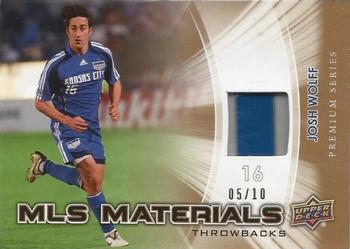 2012 Upper Deck MLS - MLS Materials Throwbacks Premium Series #TB-JW Josh Wolff Front