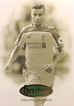 2016 Futera Unique Liverpool Premier - Heritage #HT16 Philippe Coutinho Front