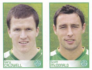 2009 Panini Scottish Premier League Stickers #57 / 59 Gary Caldwell / Scott McDonald Front