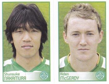 2009 Panini Scottish Premier League Stickers #77 / 79 Shunsuke Nakamura / Aiden McGeady Front