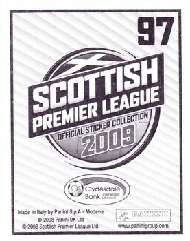 2009 Panini Scottish Premier League Stickers #97 Darren Dods Back