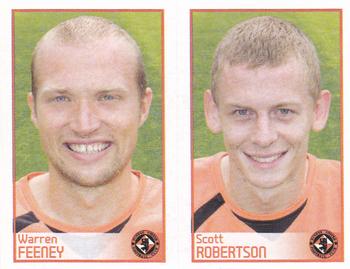 2009 Panini Scottish Premier League Stickers #100 / 102 Warren Feeney / Scott Robertson Front