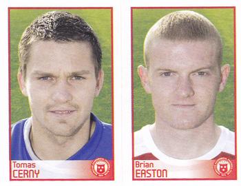 2009 Panini Scottish Premier League Stickers #178 / 180 Tomas Cerny / Brian Easton Front