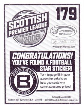 2009 Panini Scottish Premier League Stickers #179 Tomas Cerny Back